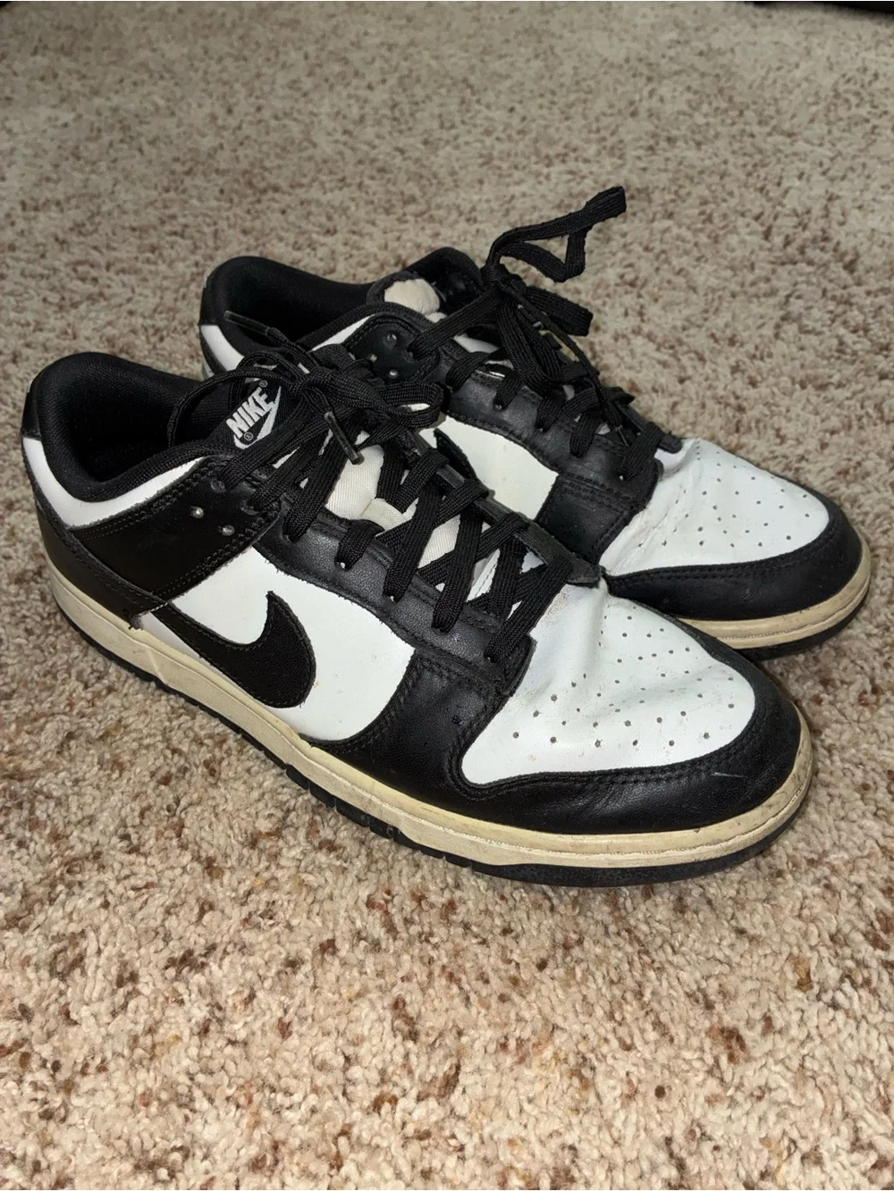 Nike Men’s Panda Dunks Black and White Low-Top Sneaker